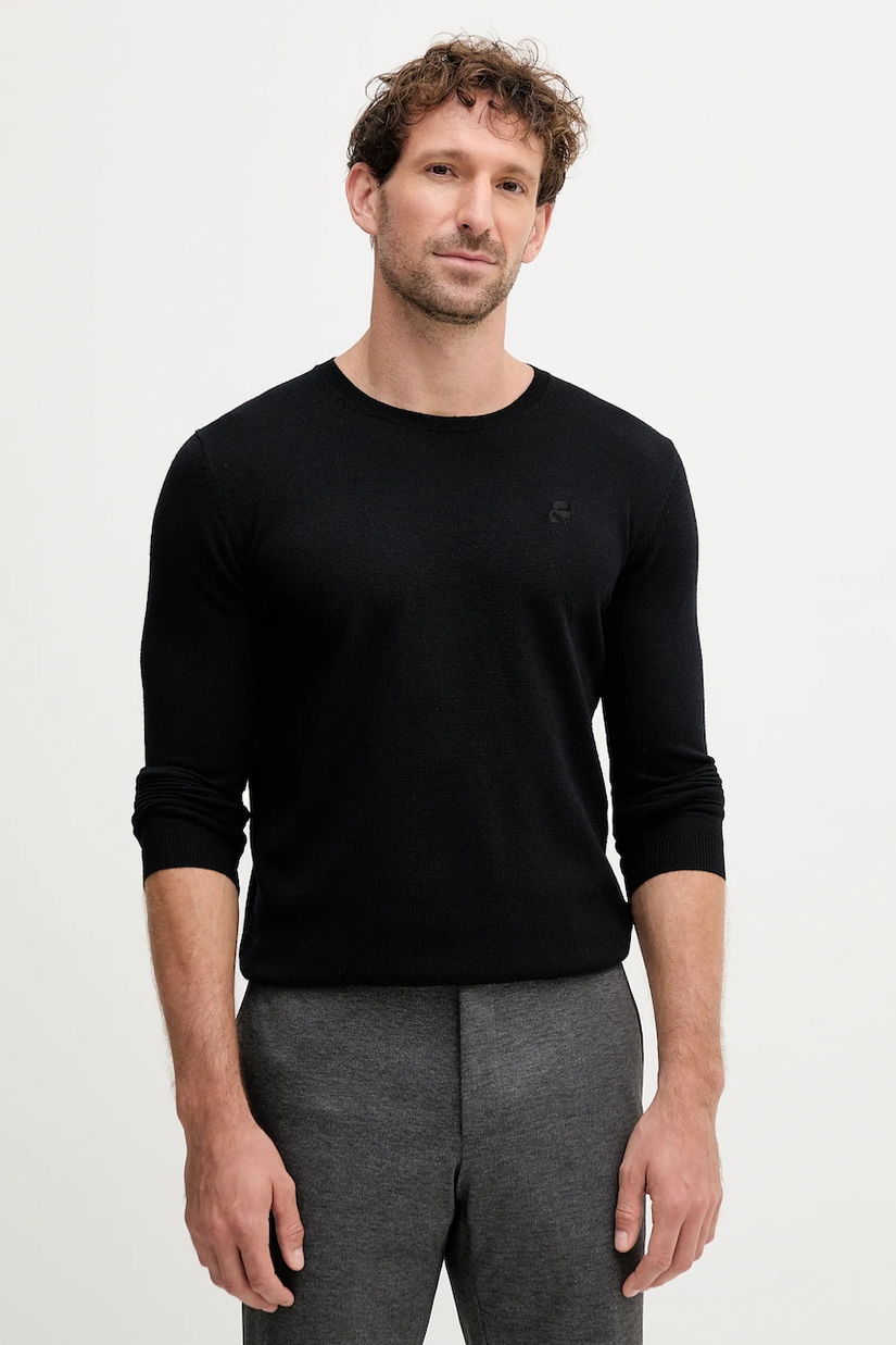 Karl Lagerfeld pulover de lână culoarea negru, light, 553399.655000
