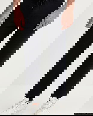 Karl Lagerfeld pantaloni de trening culoarea bleumarin, uni, 554910.705713