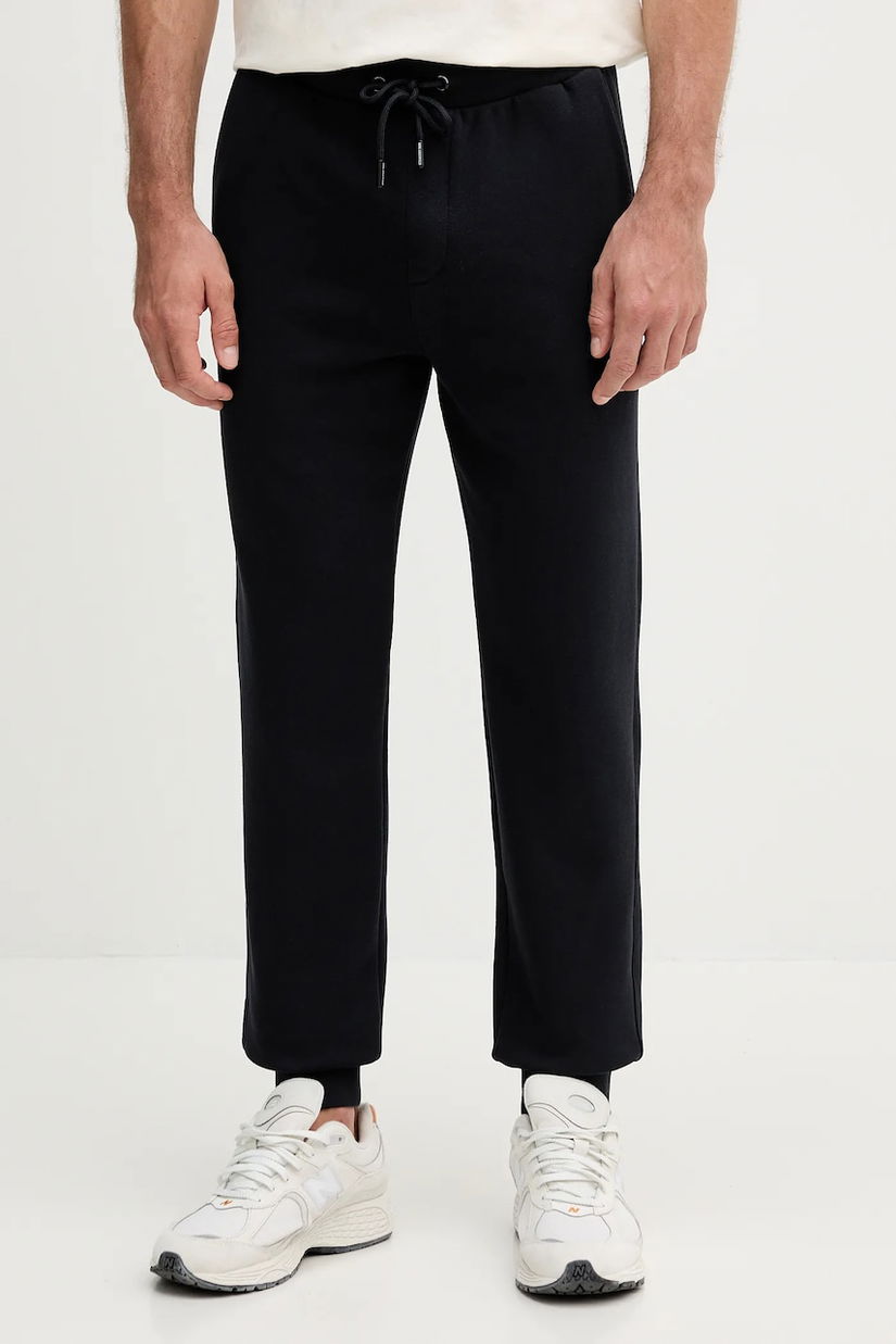 Karl Lagerfeld pantaloni de trening culoarea bleumarin, uni, 554910.705713