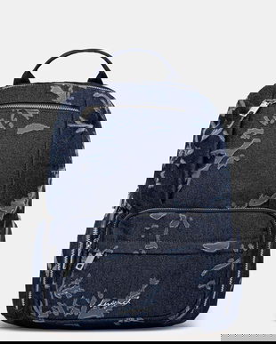 Desigual rucsac KILO CHESTER MIN culoarea bleumarin, mare, cu imprimeu, 25WAKD05