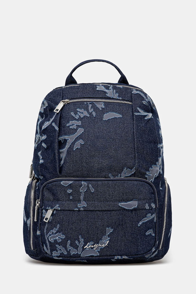 Desigual rucsac KILO CHESTER MIN culoarea bleumarin, mare, cu imprimeu, 25WAKD05