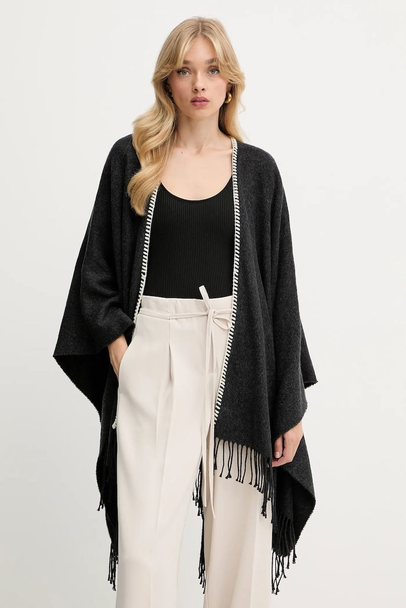 Marella poncho Emme by Marella culoarea gri, 2525546031200