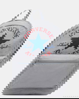 Converse rucsac culoarea gri, mare, cu imprimeu, MA5663