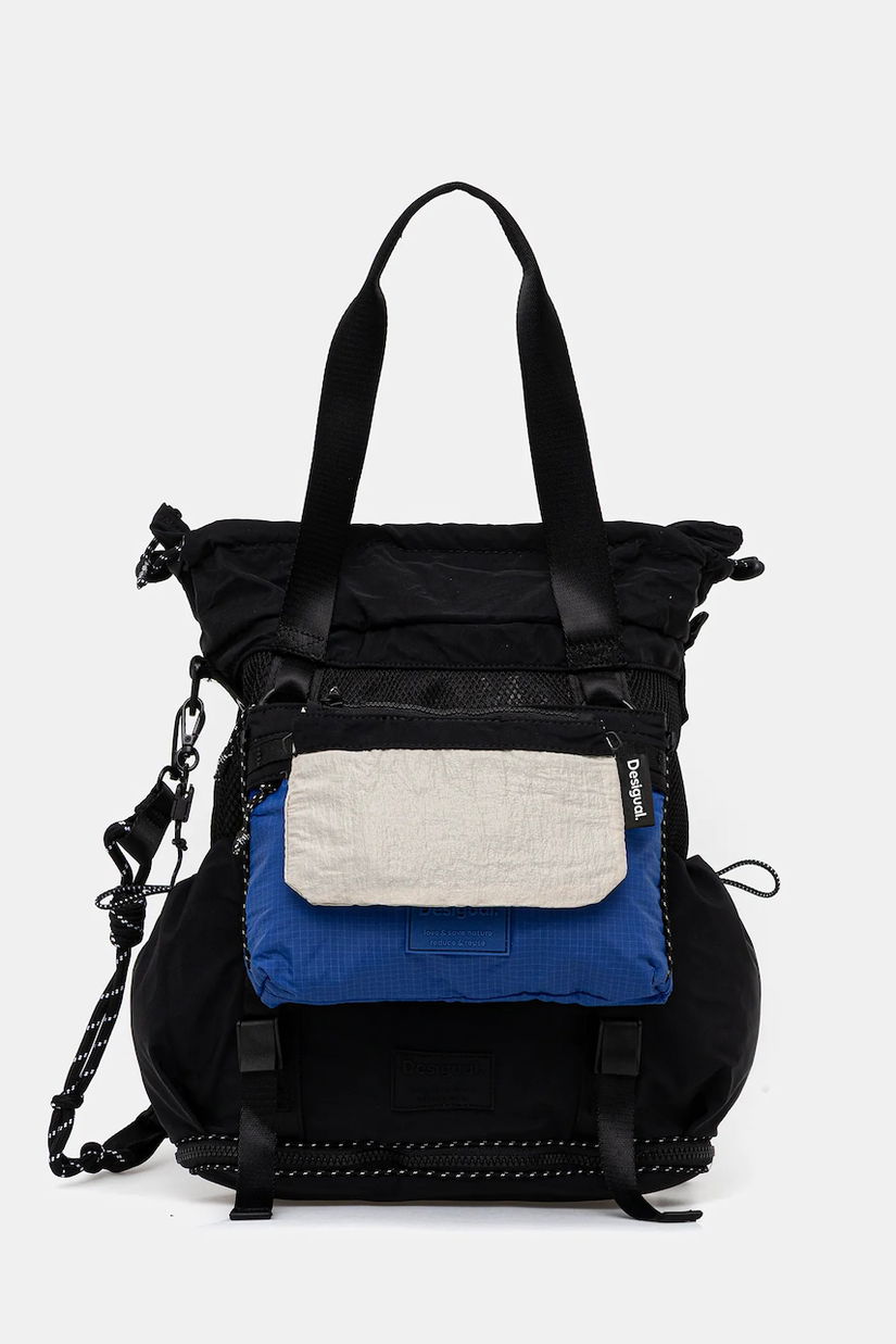 Desigual rucsac BASIC MODULAR DISCOV culoarea negru, mare, uni, 25WAKY01