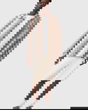 AllSaints pantaloni scurți din bumbac UNDRGRND SWEATSHORT culoarea gri, M002TC