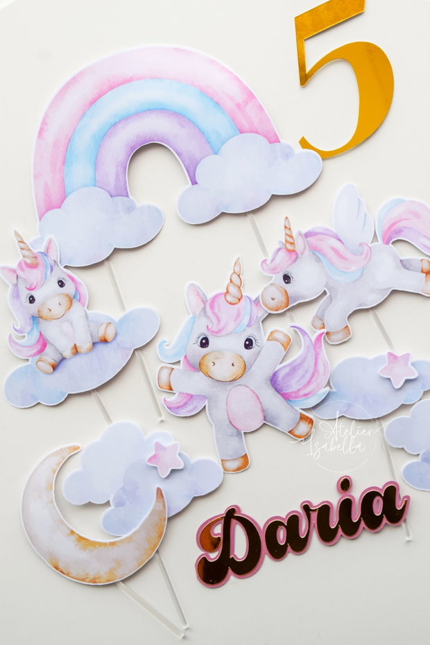 Set Toppere Tort - Unicorni