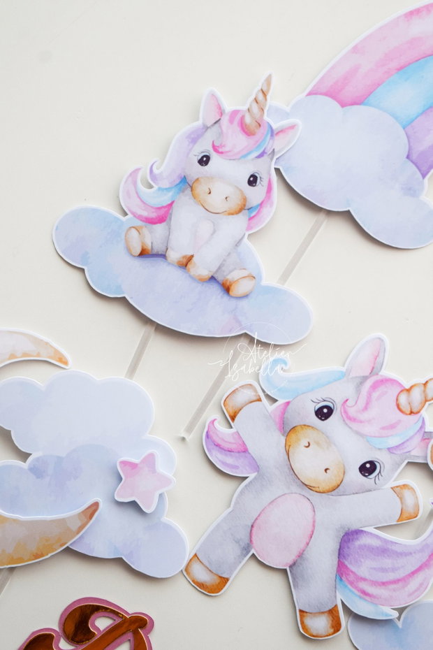 Set Toppere Tort - Unicorni
