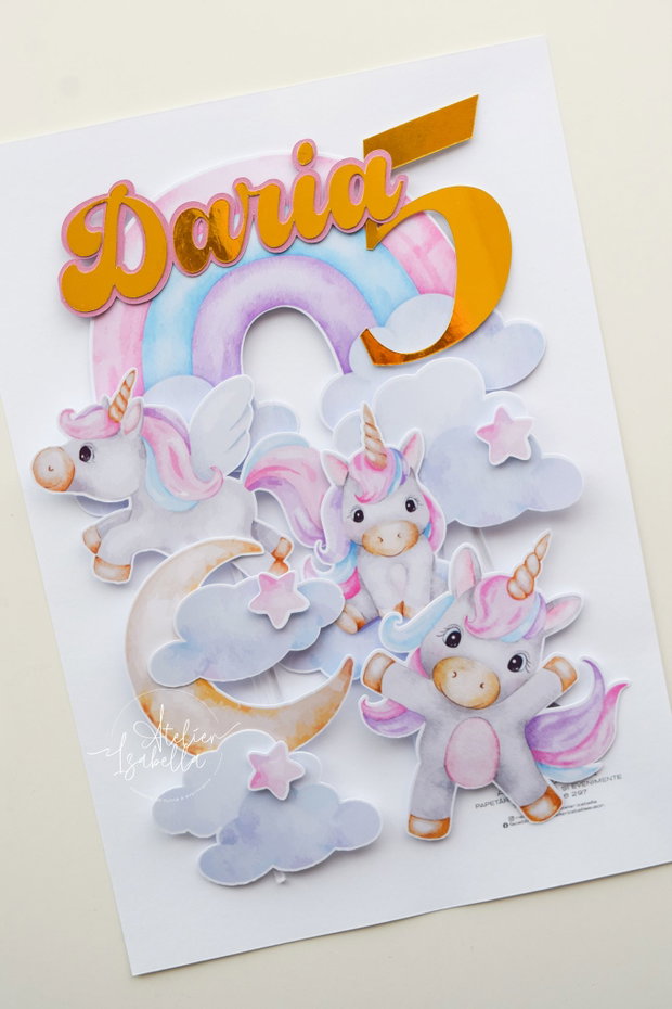 Set Toppere Tort - Unicorni