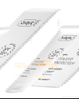 Crema de protectie solara antirid pentru ten uscat și matur ff50+ Ziaja Med 50 ml