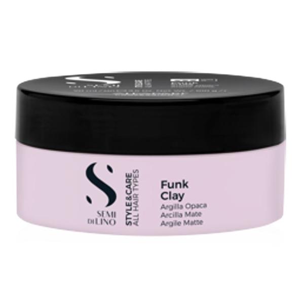 Pasta de Coafat pe Baza de Argila - Alfaparf Milano Semi di Lino Style &amp; Cares Funk Clay, 90 ml