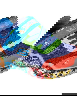 Pantofi sport copii Skechers Play Scene 407312N-NVMT, 21, Albastru