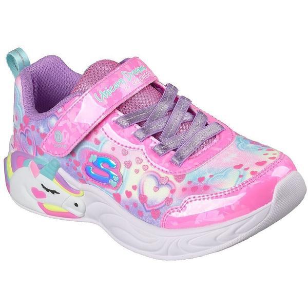 Pantofi sport copii Skechers S Lights-unicorn Dreams-hear 303063L-PKMT, 31, Roz