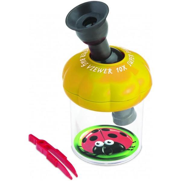 Cutie cu microscop pentru observarea insectelor. Galben