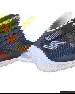 Pantofi sport copii Skechers Microspec Max Advance-squad-p 404105L-NVCC, 36, Albastru