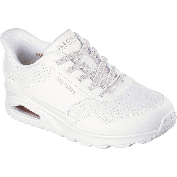 Pantofi sport femei Skechers Uno - Banksia Luxe 177118-WHT, 35.5, Alb