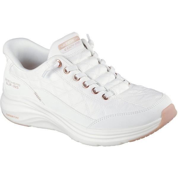 Pantofi sport femei Skechers Contour Foam - Golden Hour 150413-WTRG, 38, Alb