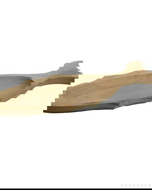 Platou Peste, tava de servire, lemn masiv rustic, 48 x 19 cm