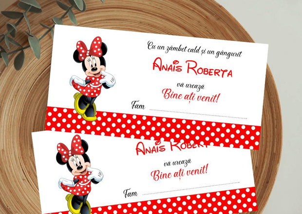 Plicuri bani  botez Minnie mouse
