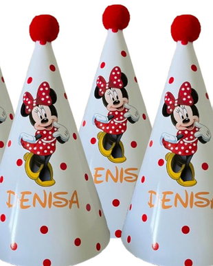 Coifuri petrecere Minnie mouse personalizate