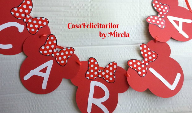 Set paie decorate Minnie mouse rosie
