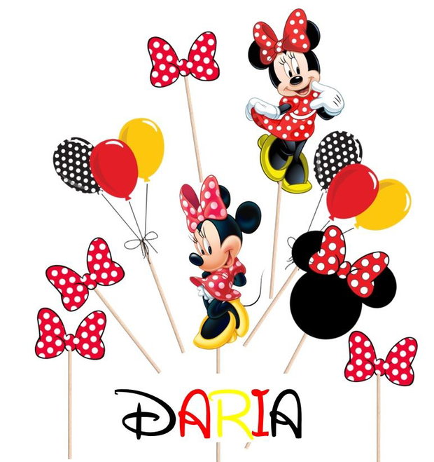 Set paie decorate Minnie mouse rosie
