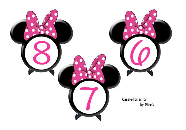 Învelitori brioșe Minnie mouse roz