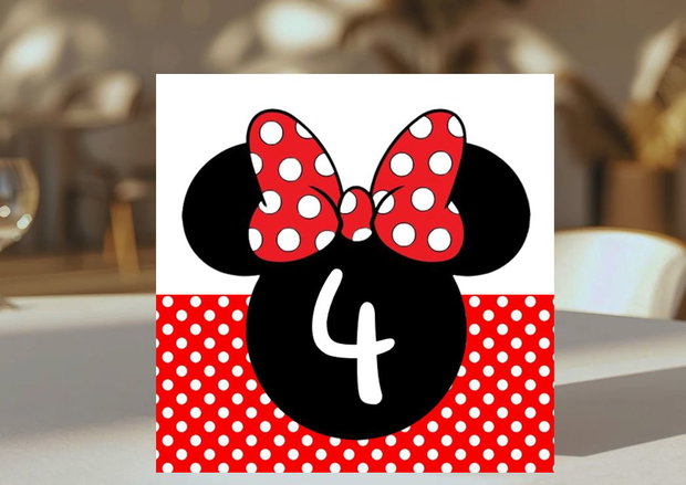 Etichete mărturii botez baby Minnie mouse roșie