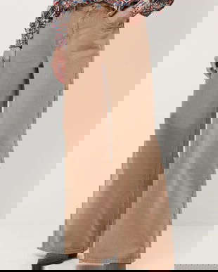 Medicine blugi din bumbac culoarea maro