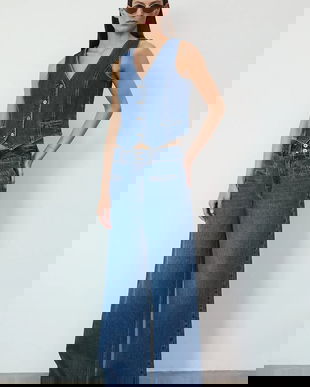 Medicine blugi din bumbac culoarea bleumarin