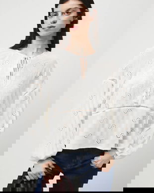 Medicine bluză culoarea bej, cu imprimeu