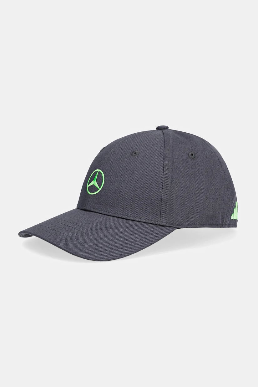 adidas șapcă de baseball din bumbac x Mercedes culoarea gri, JZ2548