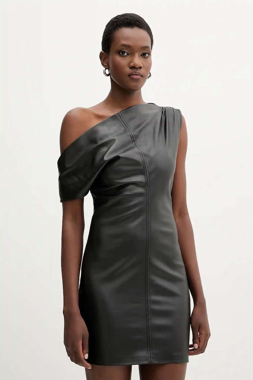 Aniye By rochie culoarea negru, mini, evazati, 181156
