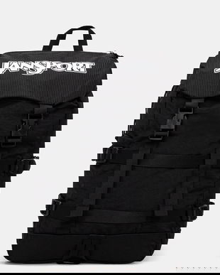 Jansport rucsac culoarea negru, mare, cu imprimeu, EK0A5BLIN55