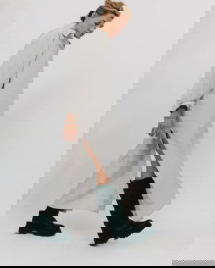 MUUV. rochie MEIE culoarea gri, maxi, oversize