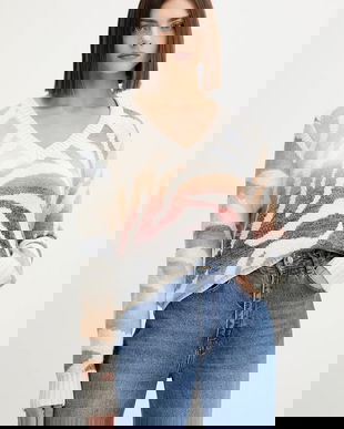 Desigual pulover WASILLA culoarea bej, călduros, 25WWJF21