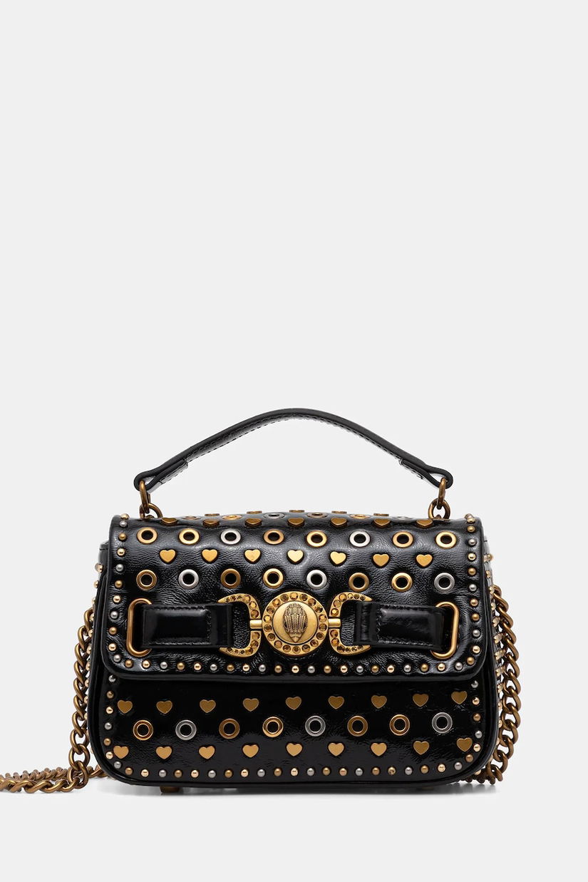Kurt Geiger London geantă de piele culoarea negru, 5014805319