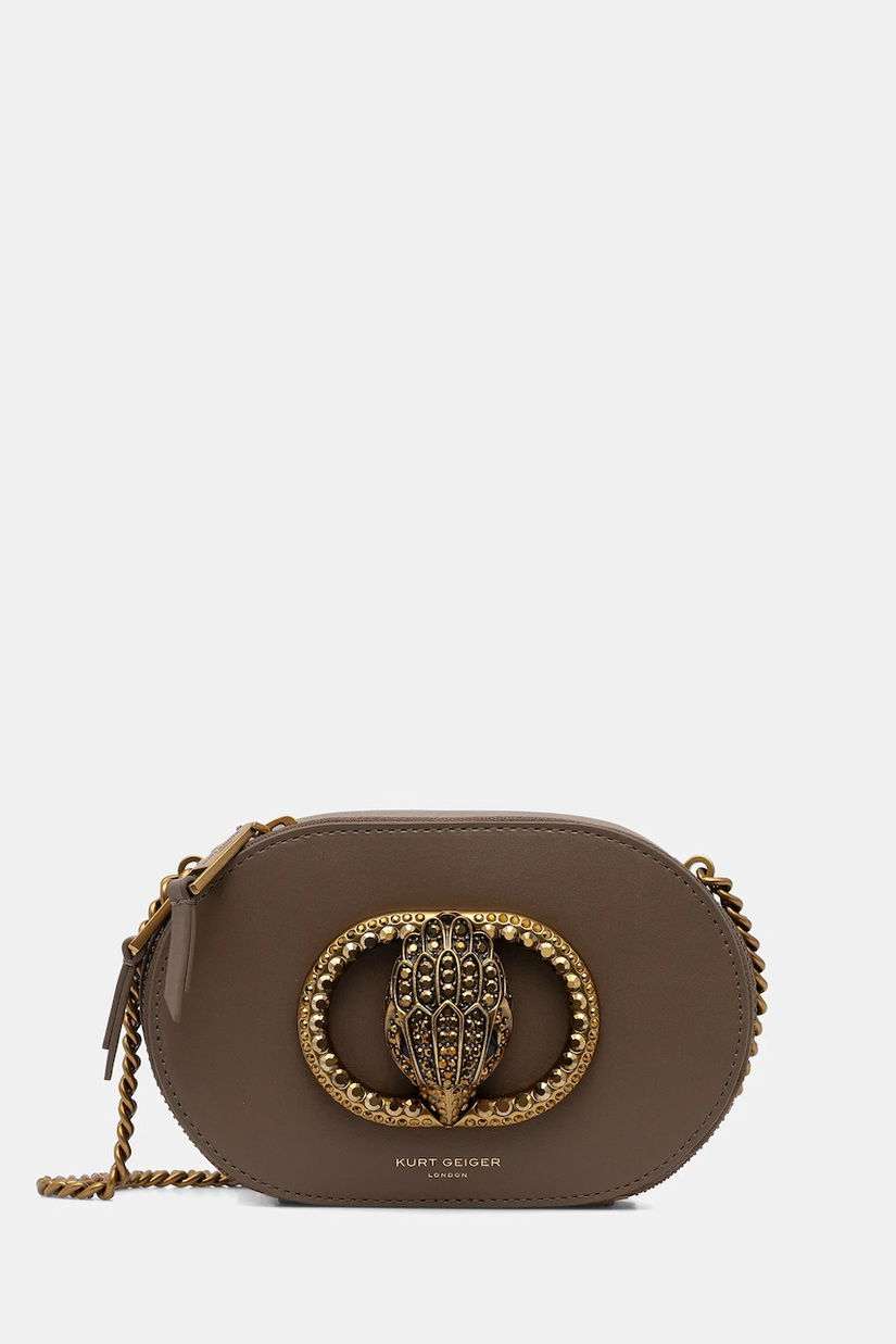 Kurt Geiger London geantă de piele culoarea maro, 3600637109