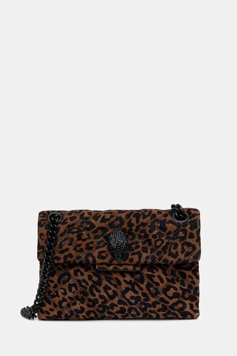 Kurt Geiger London geantă de mana din piele întoarsă MINI KENSINGTON culoarea maro, 5017339289