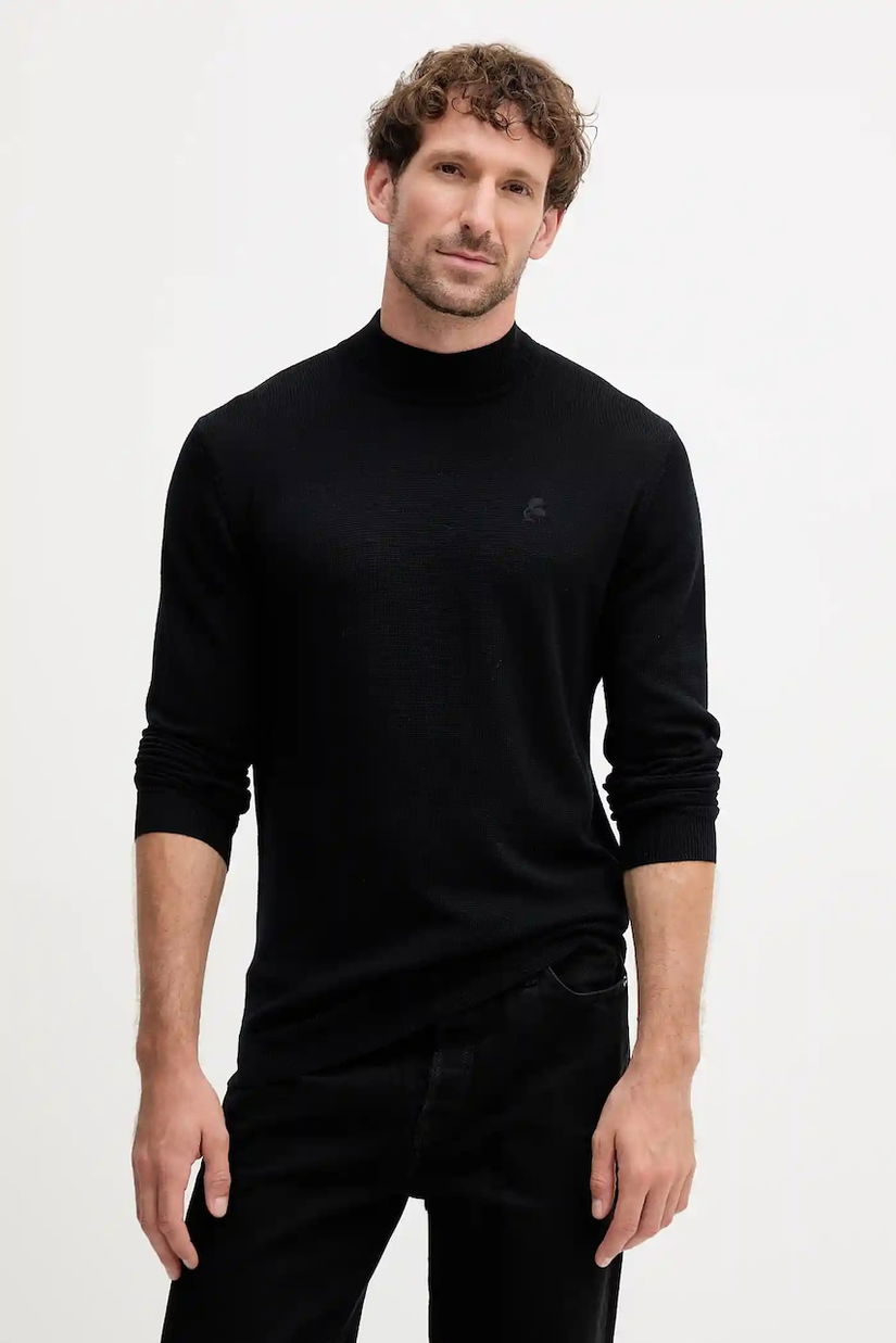 Karl Lagerfeld pulover de lână culoarea negru, light, 553399.655002