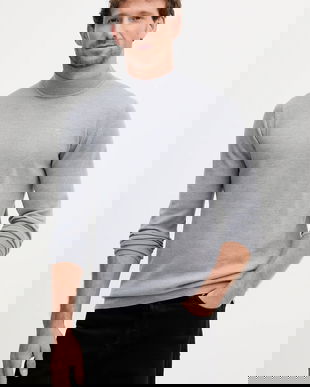 Karl Lagerfeld pulover de lână culoarea gri, light, 553399.655002