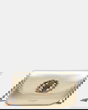 Kurt Geiger London geantă de piele culoarea auriu, 3591561109