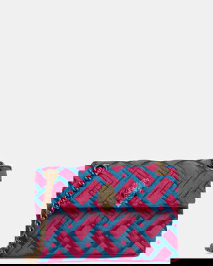 Kurt Geiger London geantă de piele MINI KENSINGTON culoarea roz, 5017657219