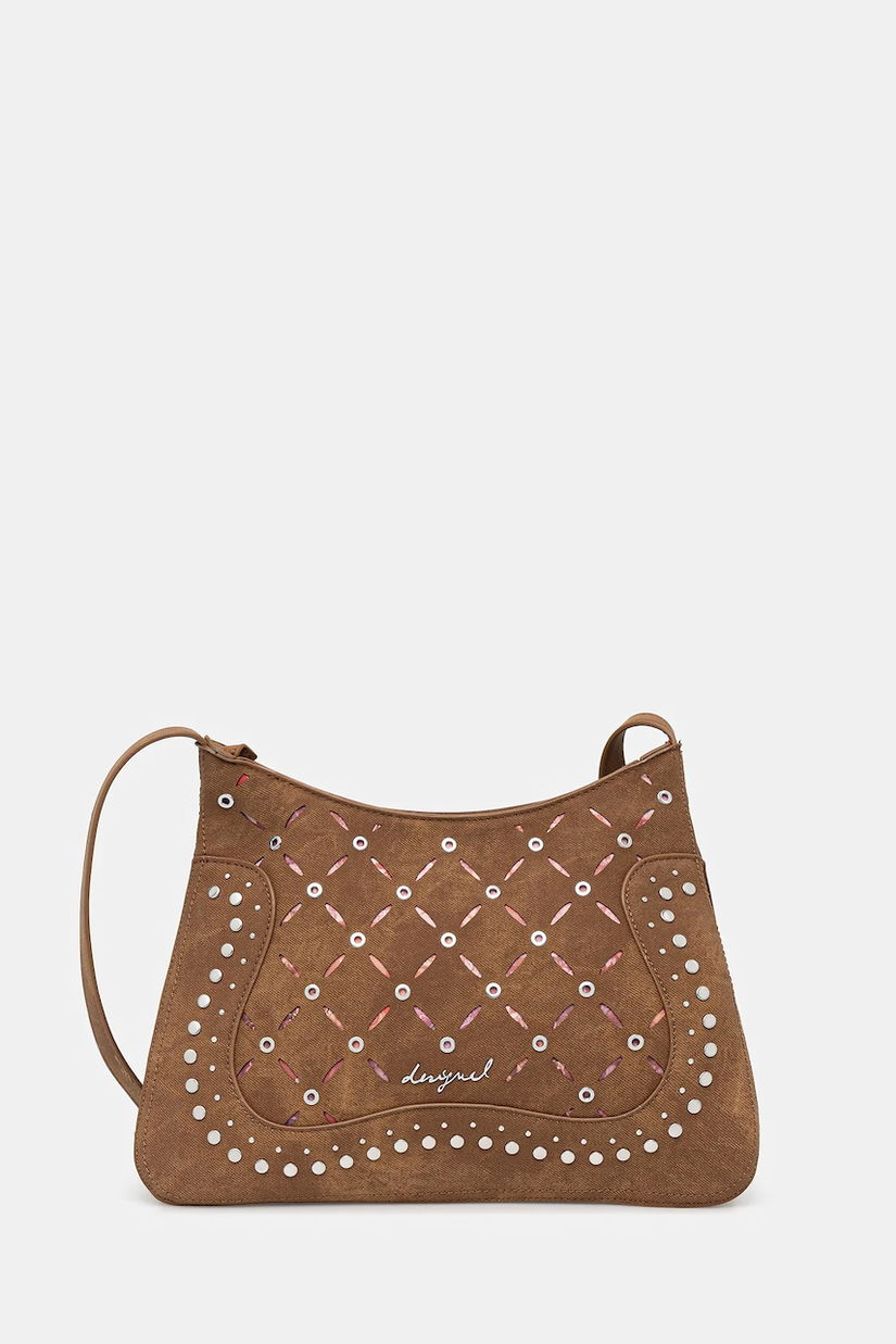 Desigual geantă YANKEE MANAOS CAMEL culoarea maro, 25WAXPB4