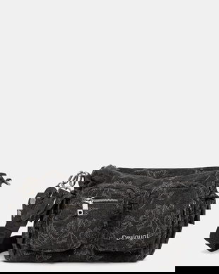 Desigual geantă WHISKEY HABANA MULTIP culoarea gri, 25WAXD28