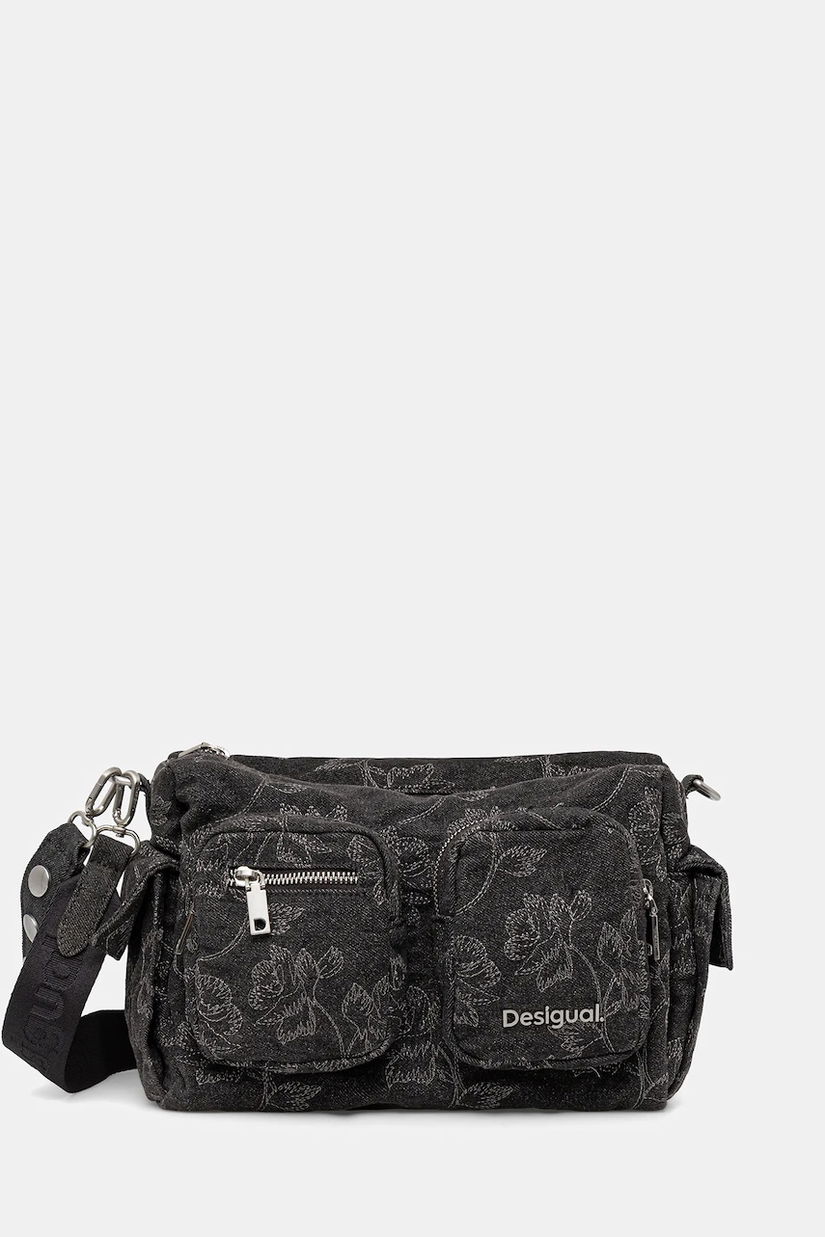 Desigual geantă WHISKEY HABANA MULTIP culoarea gri, 25WAXD28