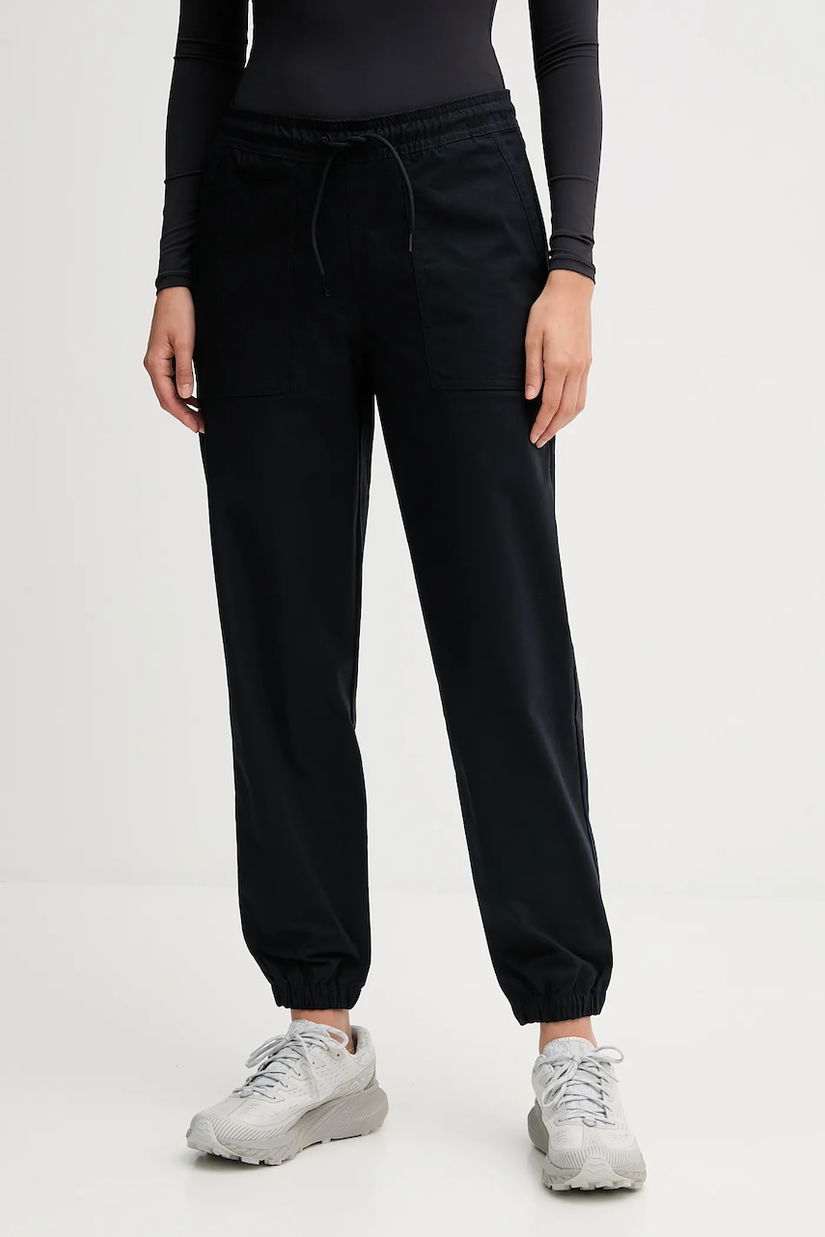 Columbia pantaloni ROC Ripstop culoarea negru, high waist, 2135771