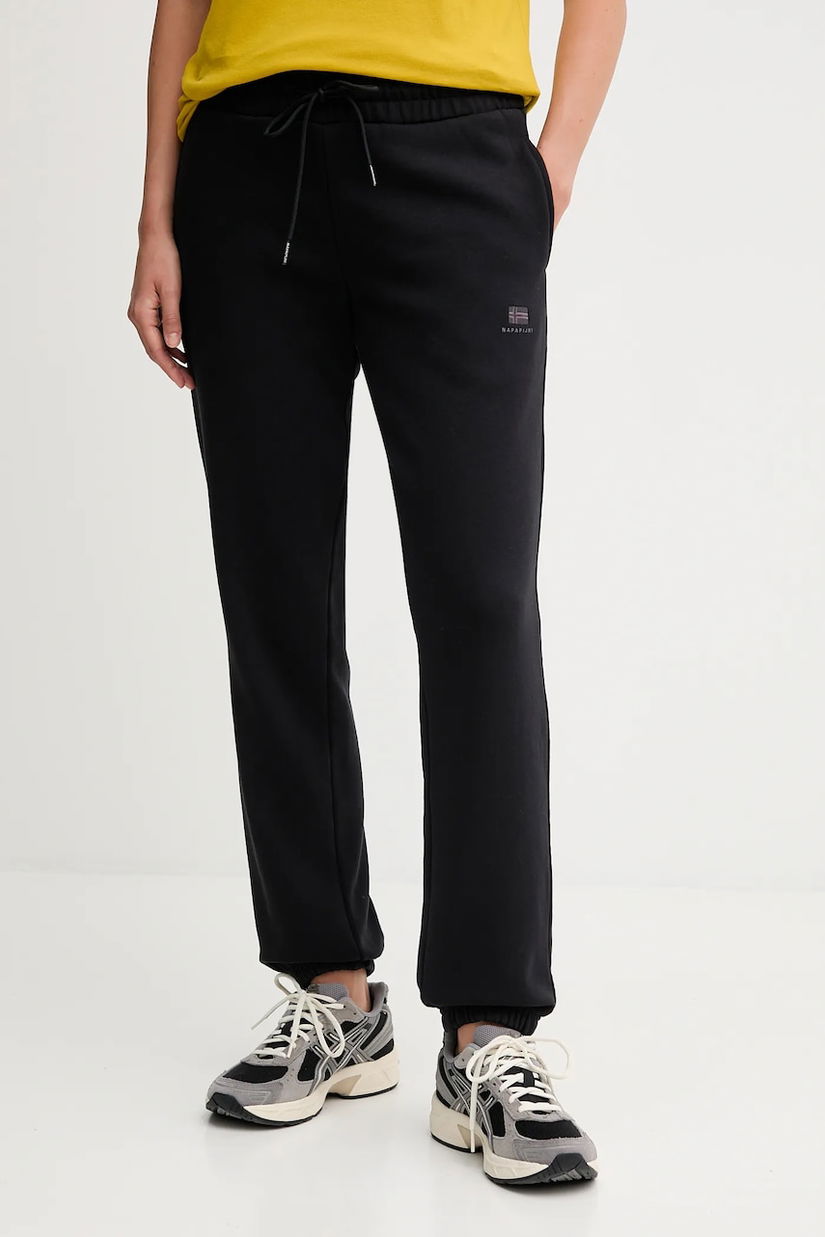Napapijri pantaloni de trening M-Nina culoarea negru, uni, NP0A4HD69411
