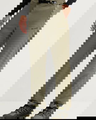 Columbia pantaloni de exterior Essential Hike culoarea verde, drept, 2136921