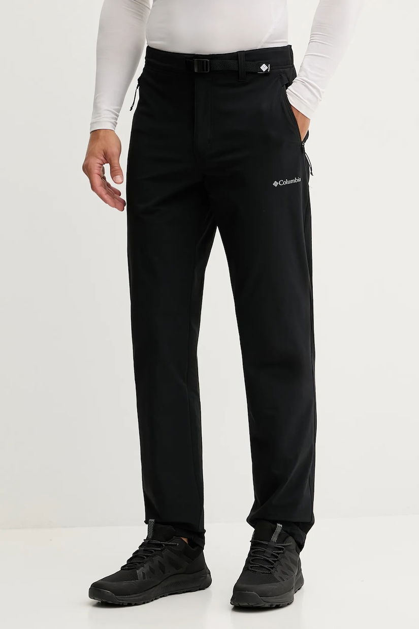 Columbia pantaloni de exterior Essential Hike culoarea negru, drept, 2136921