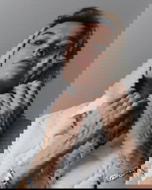 MUUV. mască CALLA culoarea bej